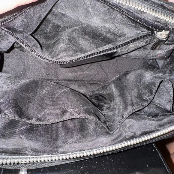 Vintage Salvatore Ferragamo Black Nylon & Patent Leather Mini Bag - Picture 9 of 9